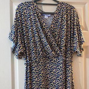 Motherhood Maternity Nursing/Maternity Maxi Dress - Black/Multi Print